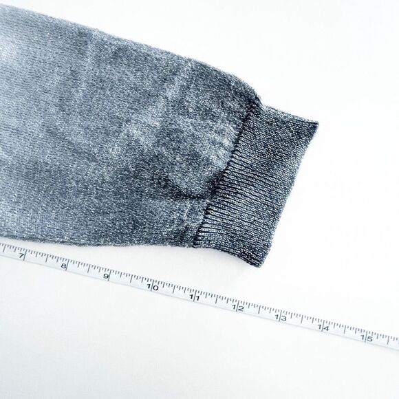 Reitmans Womens Cardigan Sweater Button Front Ombre Black Gray Silver Small - Picture 4 of 7